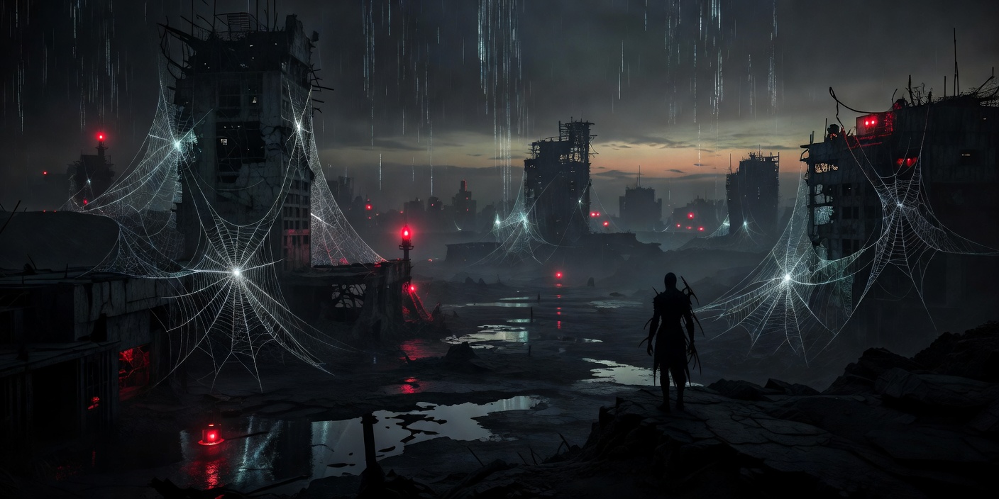 spyderclaw dystopian landscape